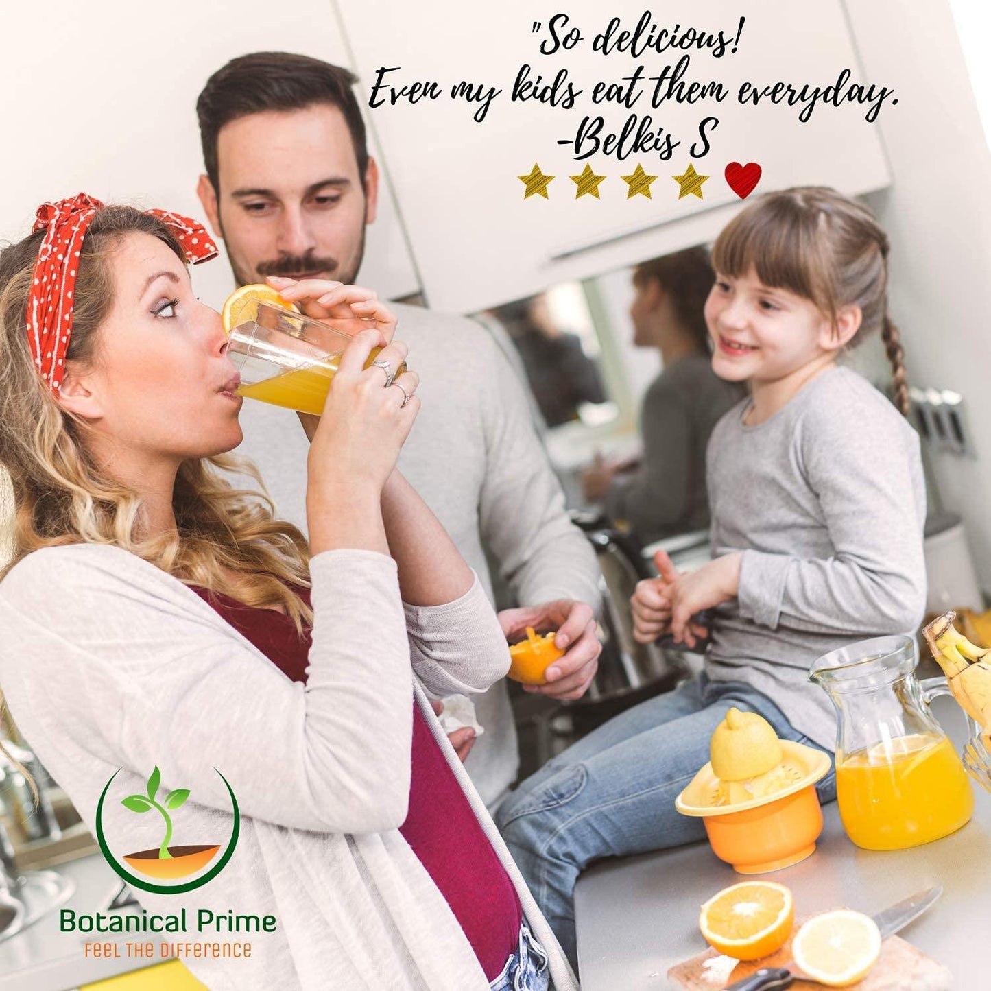 Botanical Prime Vitamin C Gummies Expertly formulated 500MG of Vitamin C with Folic Acid 60 Counts 1 Month Supply