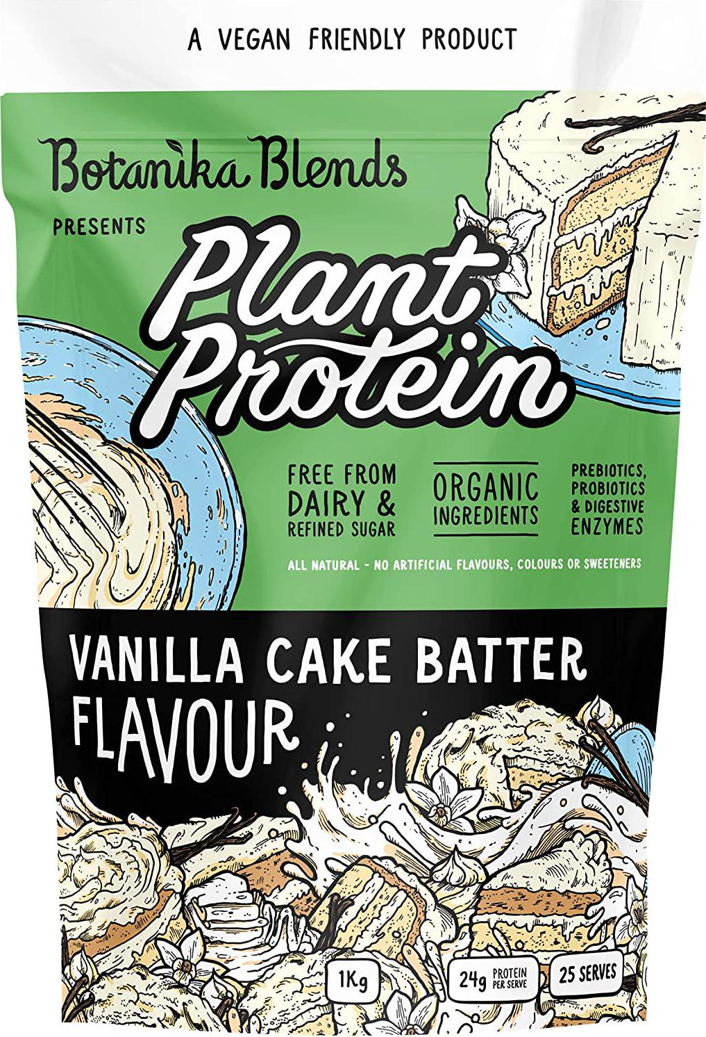 Botanika Blends Plant Protein Vanilla Cake Batter, Cream, 1 kilograms