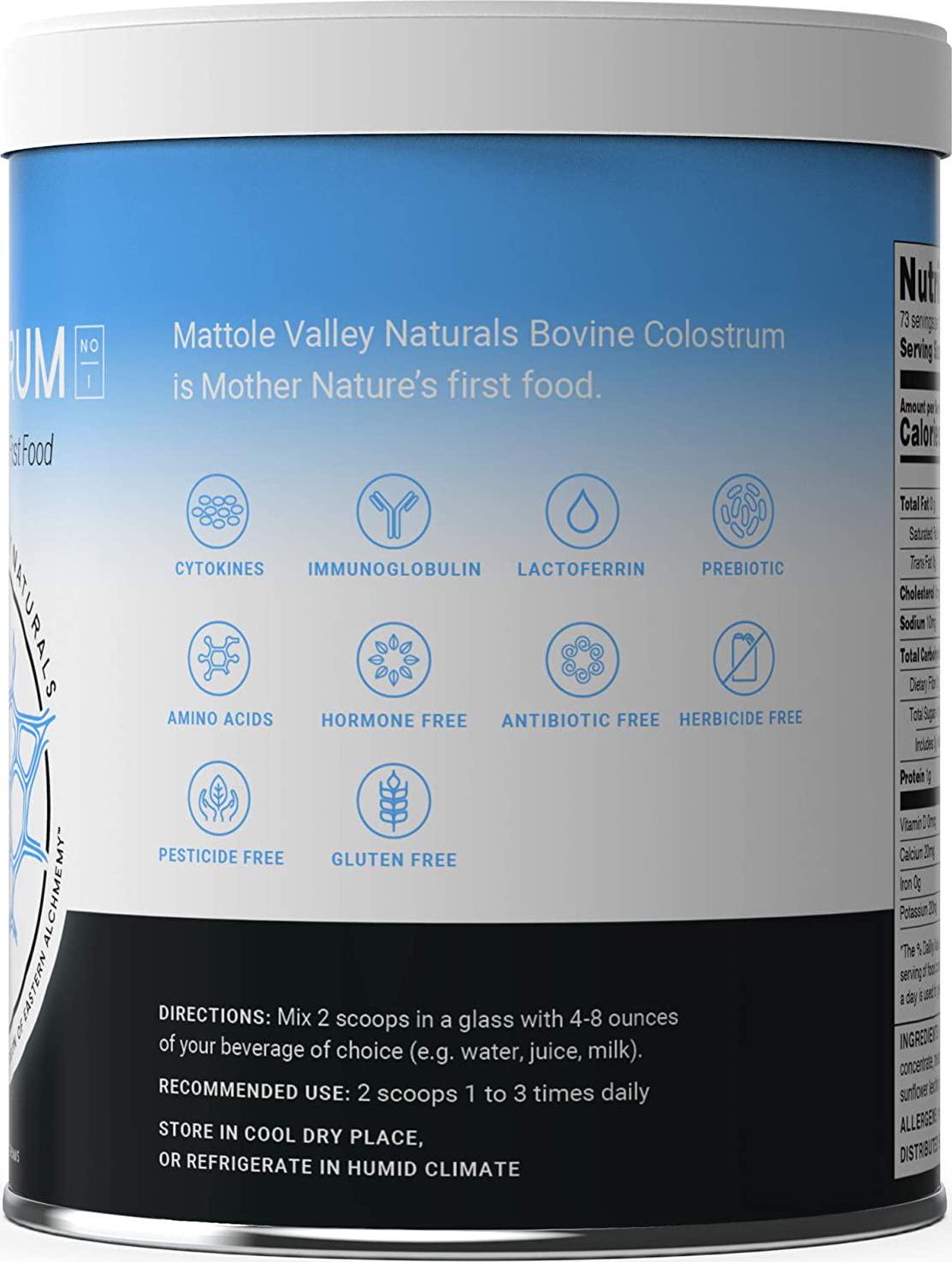 Bovine Colostrum - 6.5 oz - Grass-Fed - Mother Nature s First Food - Gluten-Free with Probiotics, Immunoglobulins, and Amino Acids - Natural Digestive Enzymes, Vitamin D