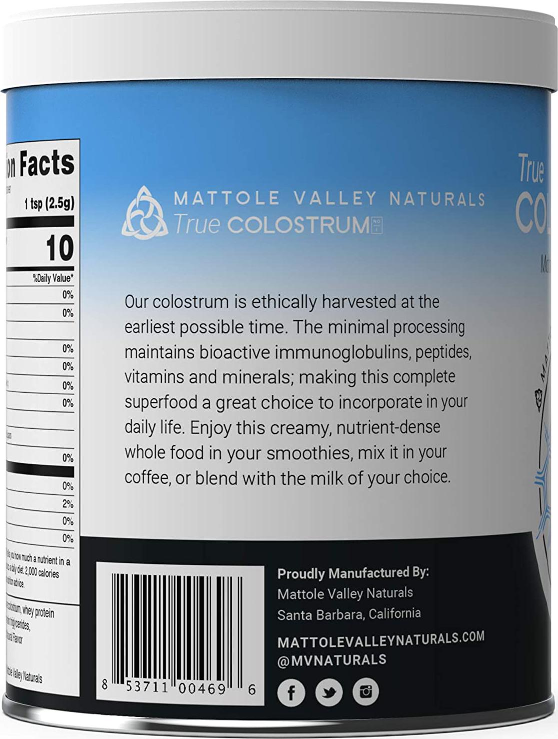 Bovine Colostrum - 6.5 oz - Grass-Fed - Mother Nature s First Food - Gluten-Free with Probiotics, Immunoglobulins, and Amino Acids - Natural Digestive Enzymes, Vitamin D