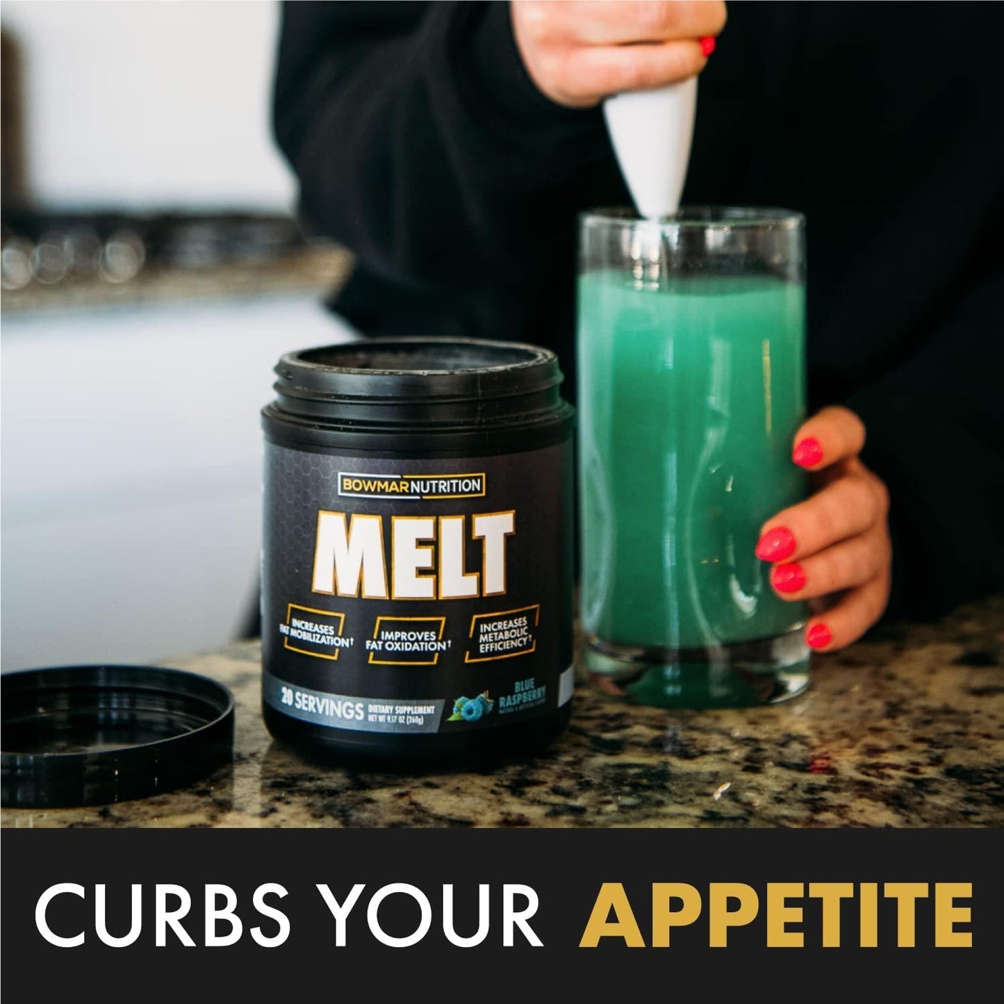 Bowmar Nutrition Melt, Melt Powder, 20 Servings, Improves Metabolic Health, Increases Fat Mobilization, Improves Body s Ability to Oxidize Fat (Fruit Punch | Tub | STIM Free)