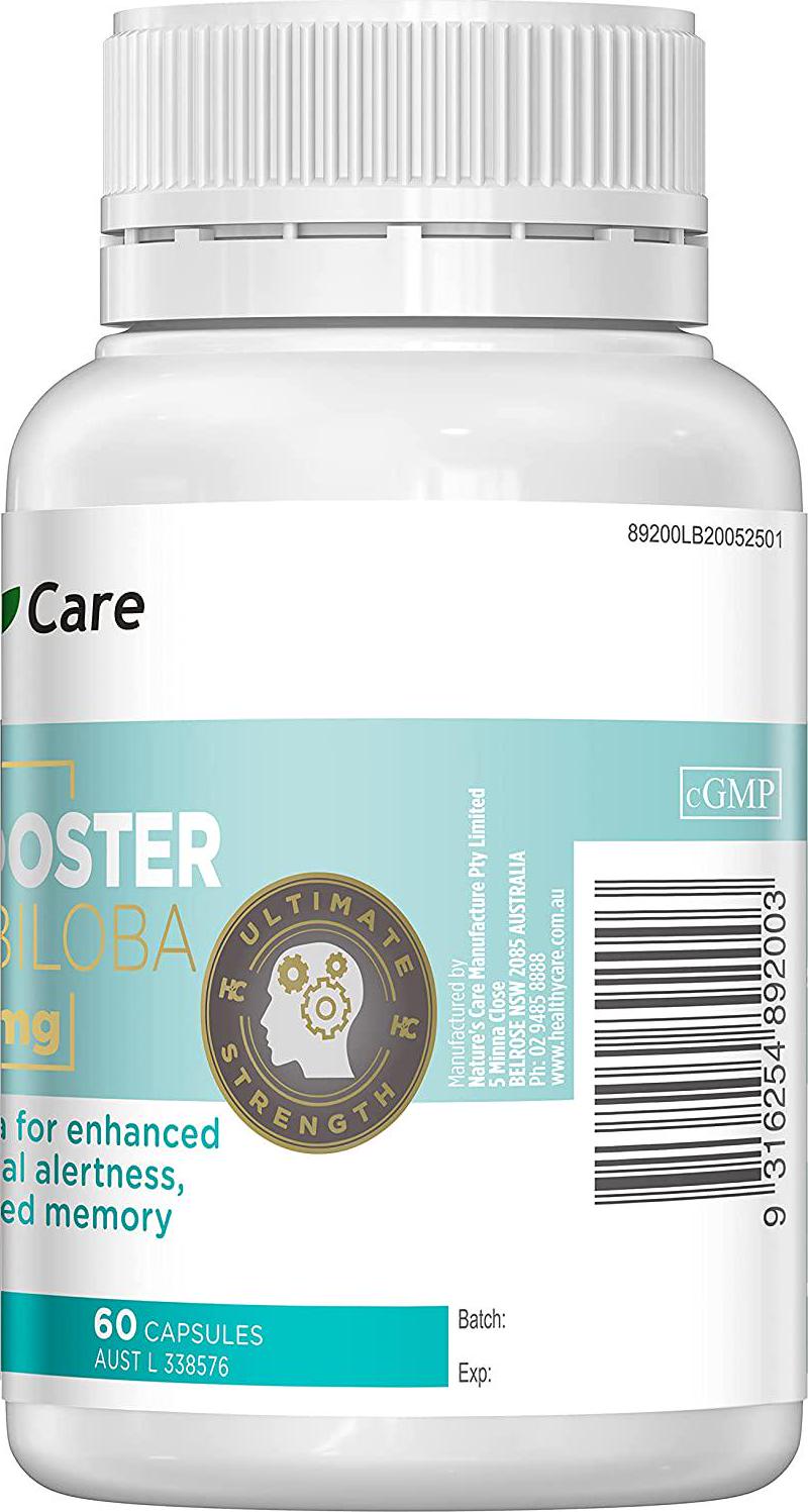 Brain Booster Ginkgo Biloba 6000mg Capsules