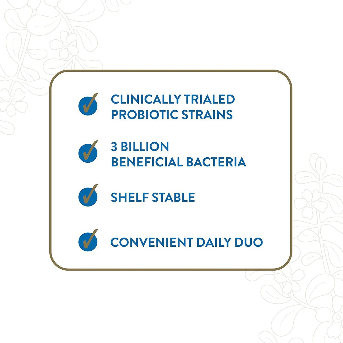 Brain Health Probiotics 3 Billion CFU |Probiotics for Women, Probiotics for Men and Adults, Alleviate Mental Stress, Supporting Cognitive Function, Natural | Shelf Stable | 30 Servings