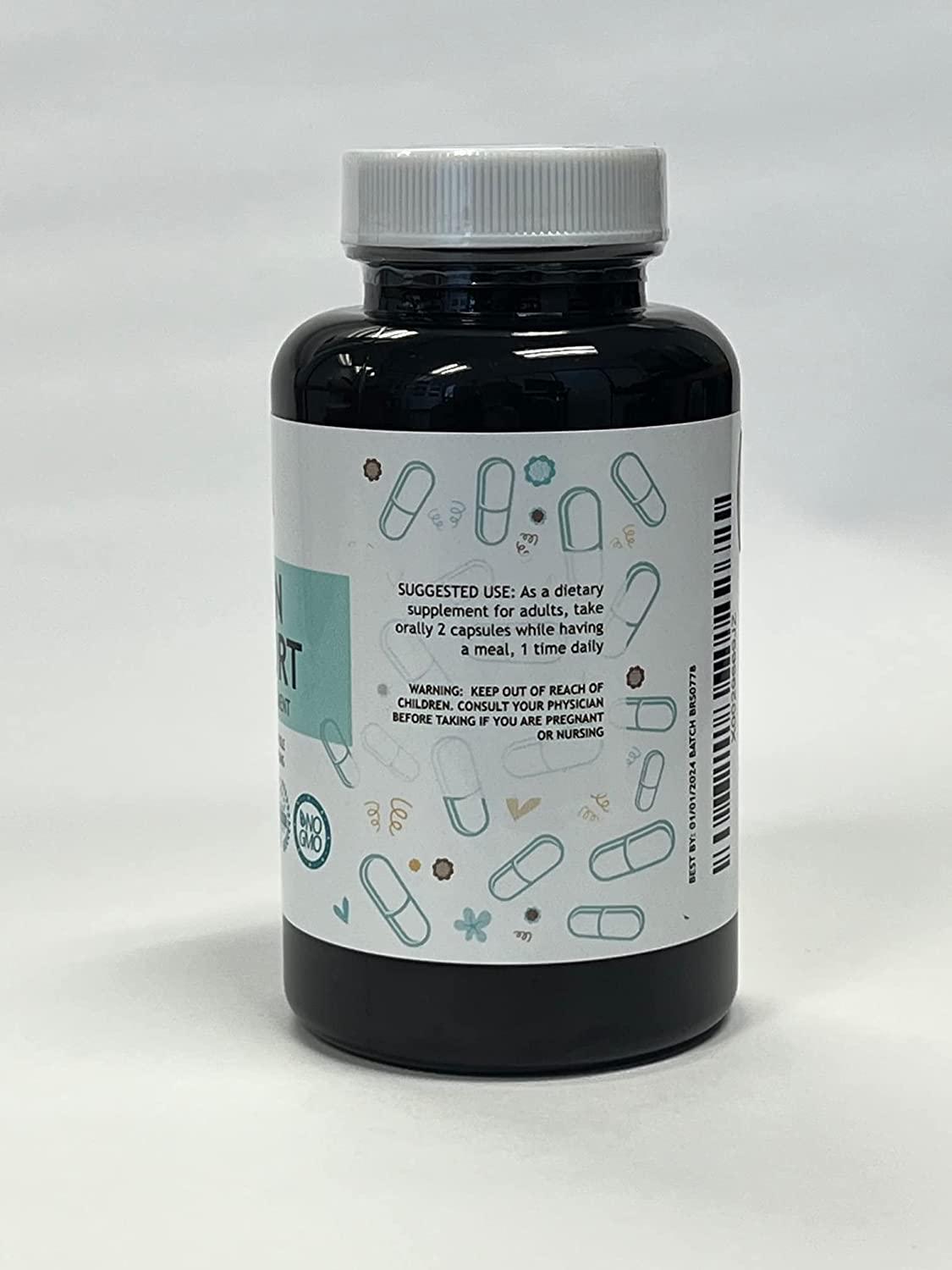 Brain Support 100 Capsules, 1400 MG per Serving (Ginkgo Biloba, Panax Ginseng, Bacopa Monnieri, Ashwagandha)