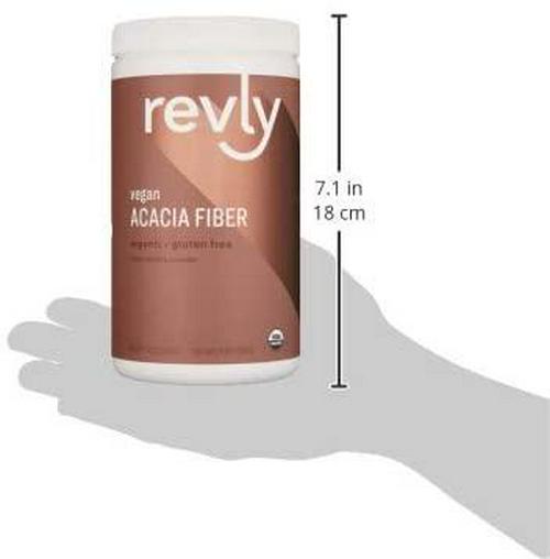 Brand - Revly Organic Acacia Fiber Powder, Supports Digestive Health*, 12 Ounce, 52 Servings, Vegan