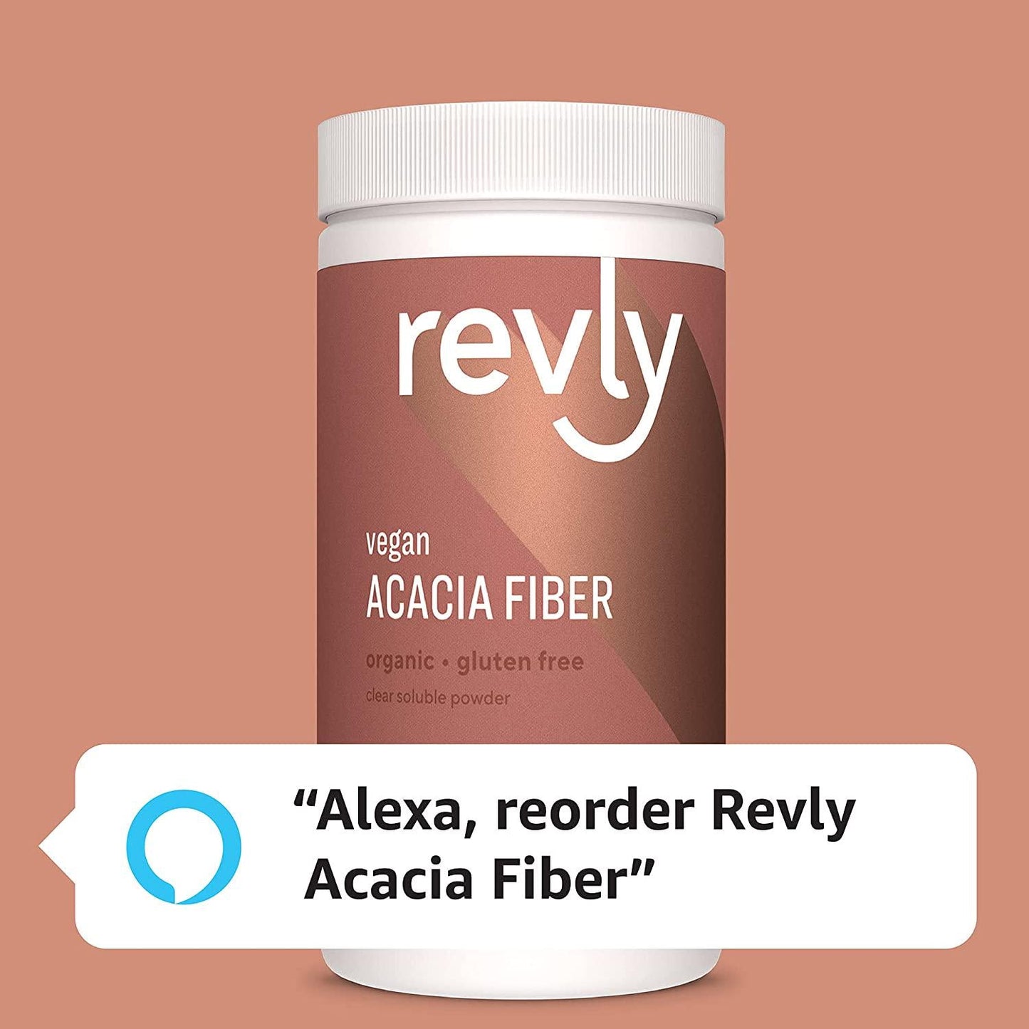 Brand - Revly Organic Acacia Fiber Powder, Supports Digestive Health*, 12 Ounce, 52 Servings, Vegan