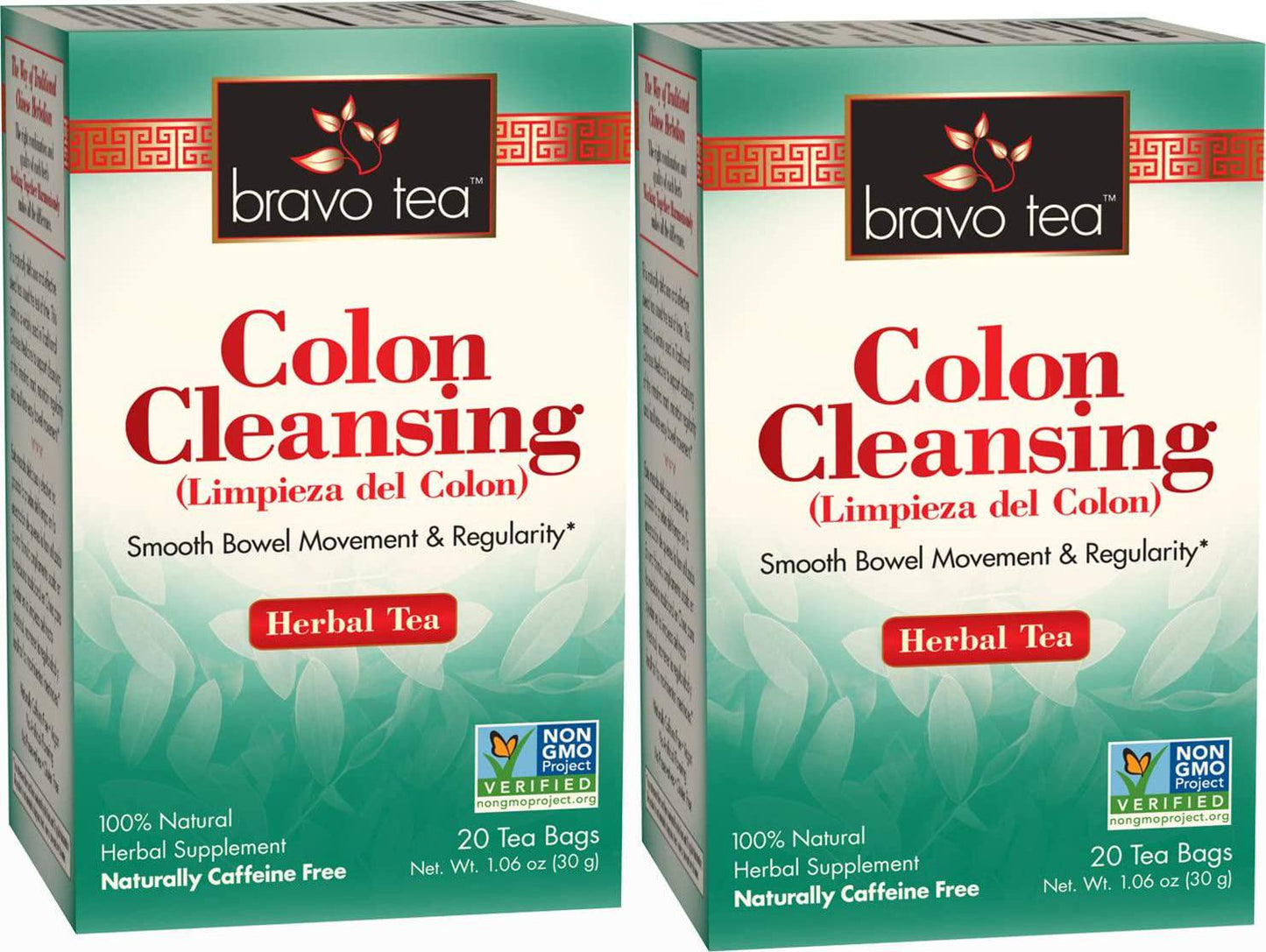 Bravo Teas Colon Cleansing, 20 Tea Bags 2 Pack