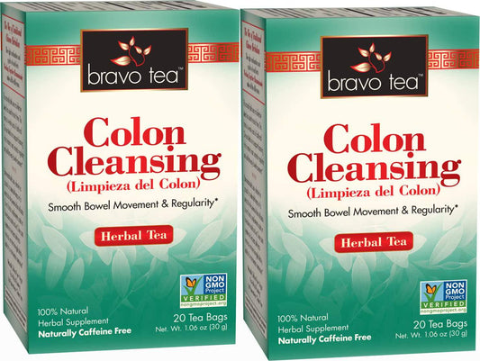 Bravo Teas Colon Cleansing, 20 Tea Bags 2 Pack