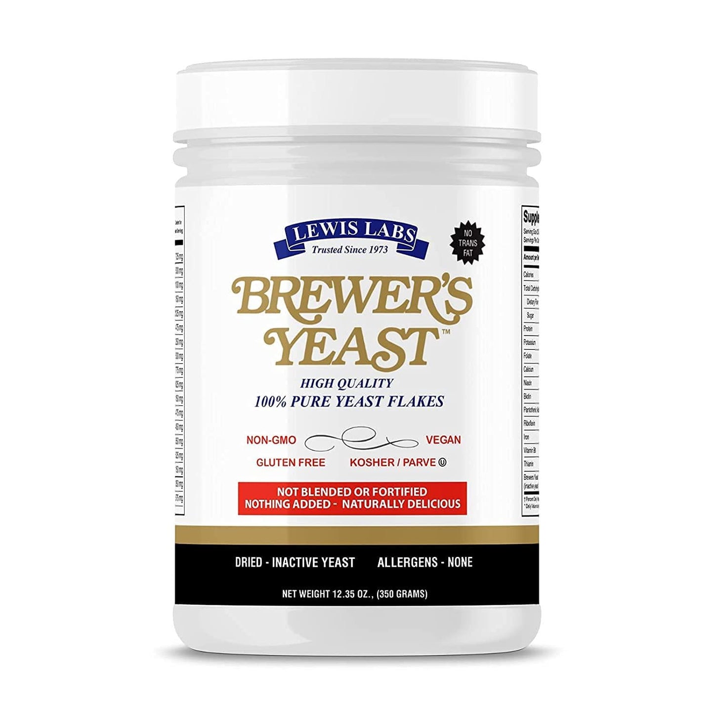 Brewers Yeast Flakes for Lactation Cookies, Breastfeeding Supplement to Boost Mother's Milk (1 Pack) - Non Fortified, Unsweetened - Kosher, Gluten Free, Non GMO, Vegan, Plant Based Protein Powder