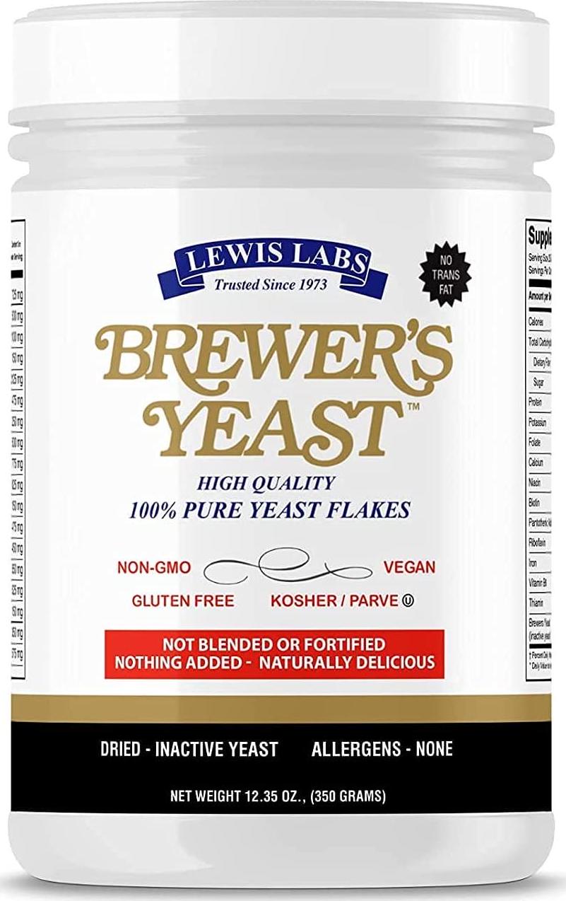 Brewers Yeast Flakes for Lactation Cookies, Breastfeeding Supplement to Boost Mother's Milk (12 Ounce) - Non Fortified, Unsweetened - Kosher, Gluten Free, Non GMO, Vegan, Plant Based Protein Powder