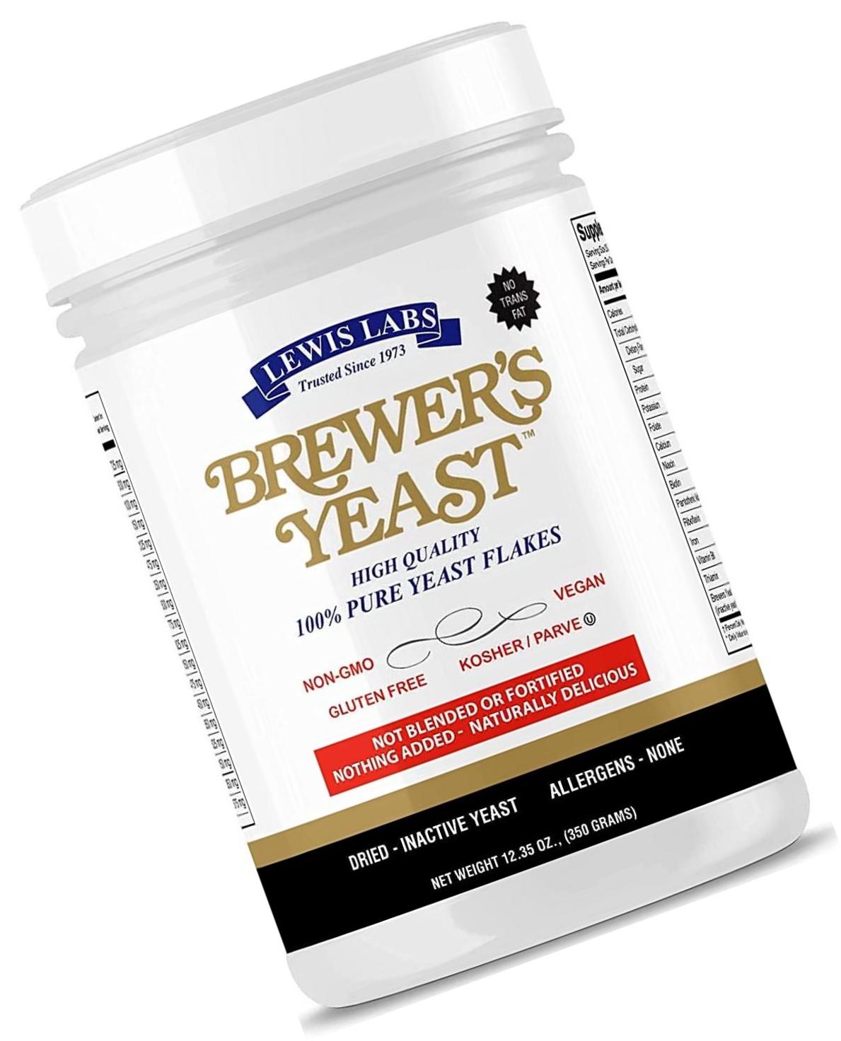 Brewers Yeast Flakes for Lactation Cookies, Breastfeeding Supplement to Boost Mother's Milk (12 Ounce) - Non Fortified, Unsweetened - Kosher, Gluten Free, Non GMO, Vegan, Plant Based Protein Powder