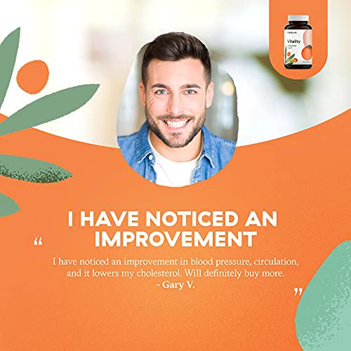 Brightcore Nutrition Vitality Capsules, Heart Health Capsules Rich in Magnesium and CoQ10, Easy-to-Absorb Heart Health Supplements for Cardiovascular and Blood Support, 90 Capsules