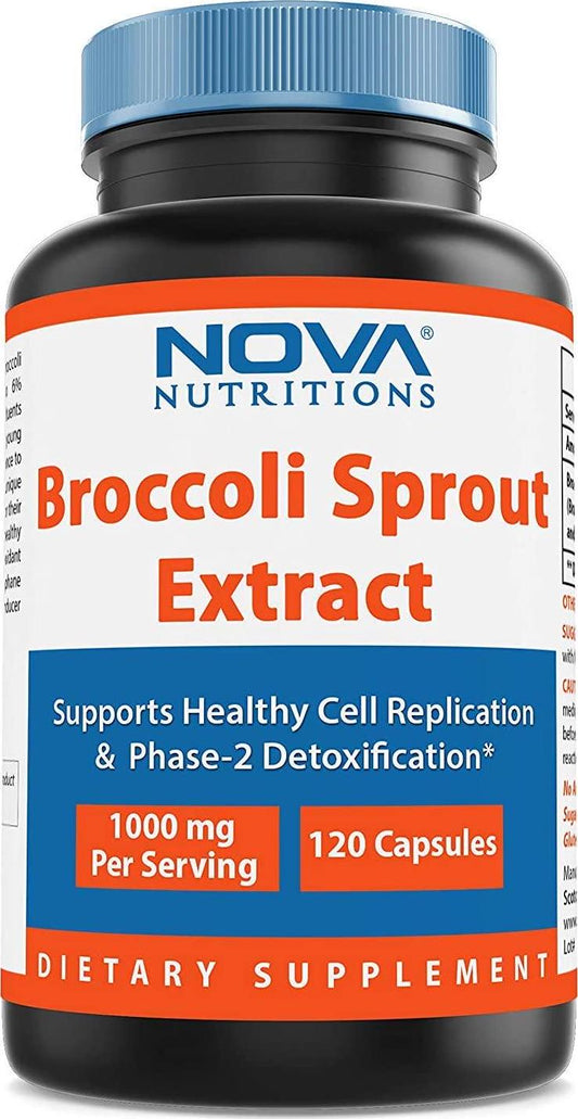 Broccoli Sprout Extract 1000 mg 120 Capsules by Nova Nutritions