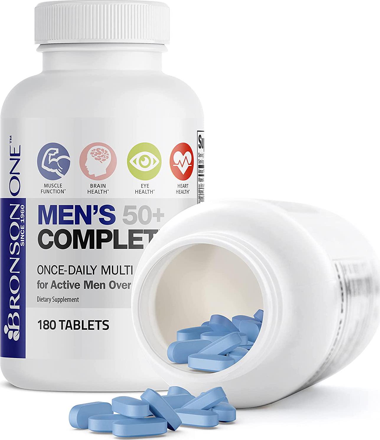 Bronson ONE Daily Mens 50+ Complete Multivitamin Multimineral (180)