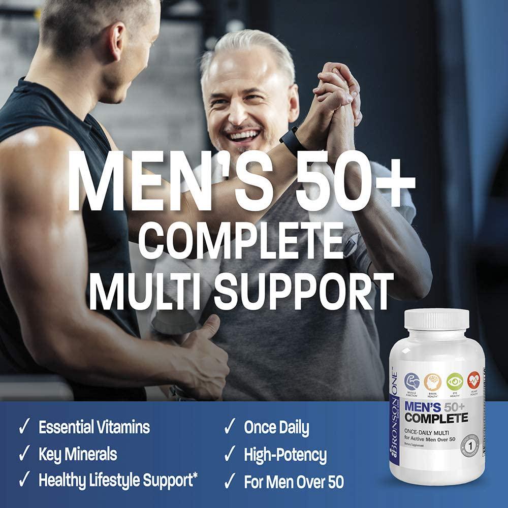 Bronson ONE Daily Mens 50+ Complete Multivitamin Multimineral (180)
