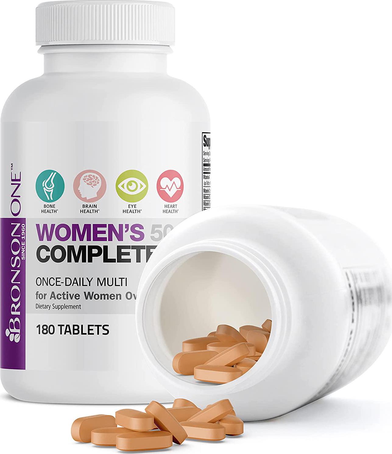 Bronson ONE Daily Womens 50+ Complete Multivitamin Multimineral (180)