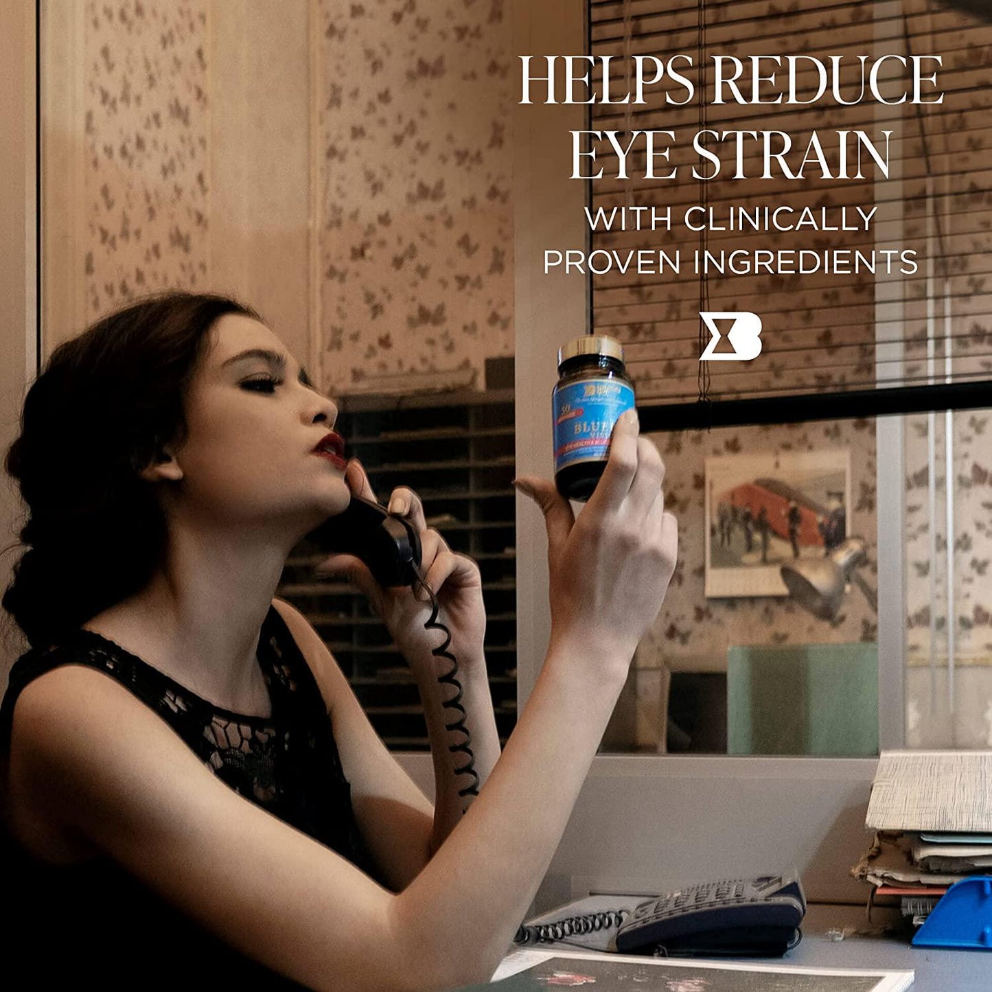 Bruno MD BlueRex Vision, Eye Health Supplement for Adults, Vitamin E and Bilberry Extracts, Antioxidant Supplement, Helps with Computer Vision Syndrome, Dry Eyes and Eye Health