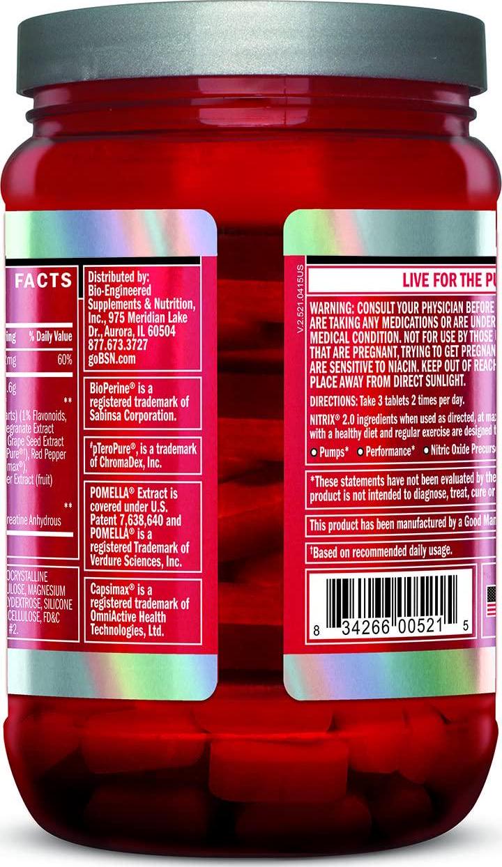 Bsn Nitrix 2.0 180/Tablets