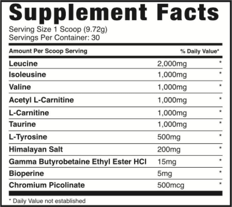 Bucked Up- BCAA RACKED Branch Chained Amino Acids | L-Carnitine, Acetyl L-Carnitine, GBB | Post Workout Recovery, Protein Synthesis, Lean Muscle BCAAs That You Can Feel! 30 Servings (Watermelon)