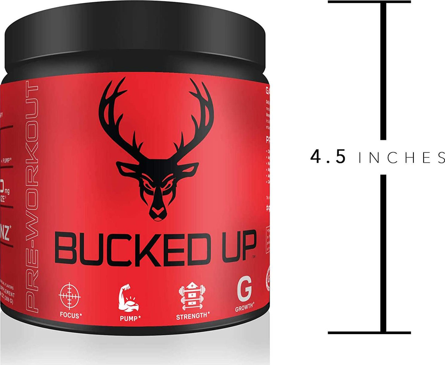 Bucked Up - Woke - HIGH STIM Pre Workout - Best Tasting - Focus Nootropic, Pump, Strength and Growth, 30 Servings (Blue Raz)