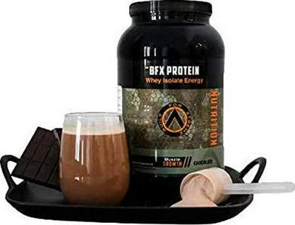 Built For Xtreme Nutrition BFX Isolated Whey Protein Powder (Chocolate) 2 pounds, 25 Grams of Protein per Serving, Zero Fat, Zero Sugar, Low Carbs, Contains BCAAs