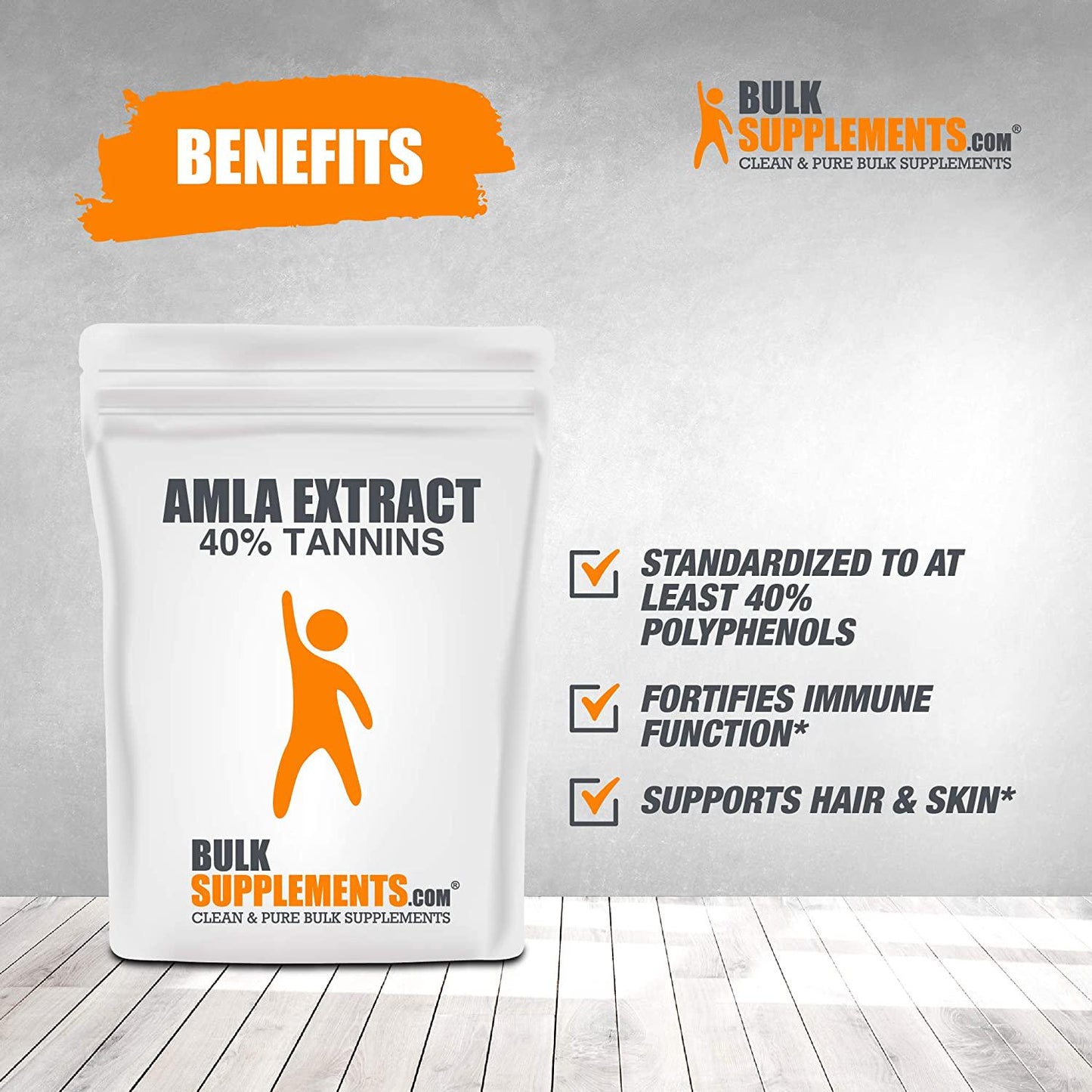 BulkSupplements Amla Extract Powder Indian Gooseberry Extract For Hair Growth and Immune Support (1 Kilogram)