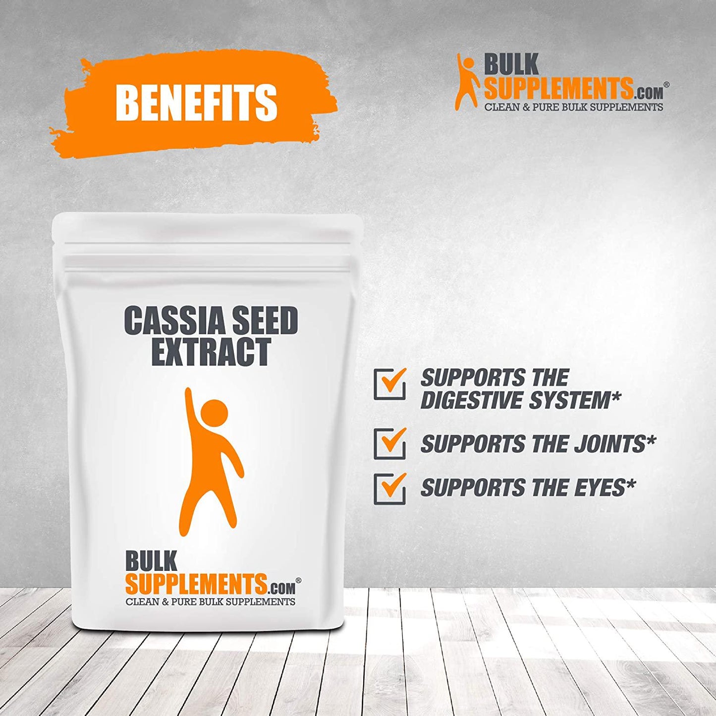BulkSupplements Cassia Seed Extract Powder Gentle Laxative and Digestive Support (500 Grams)