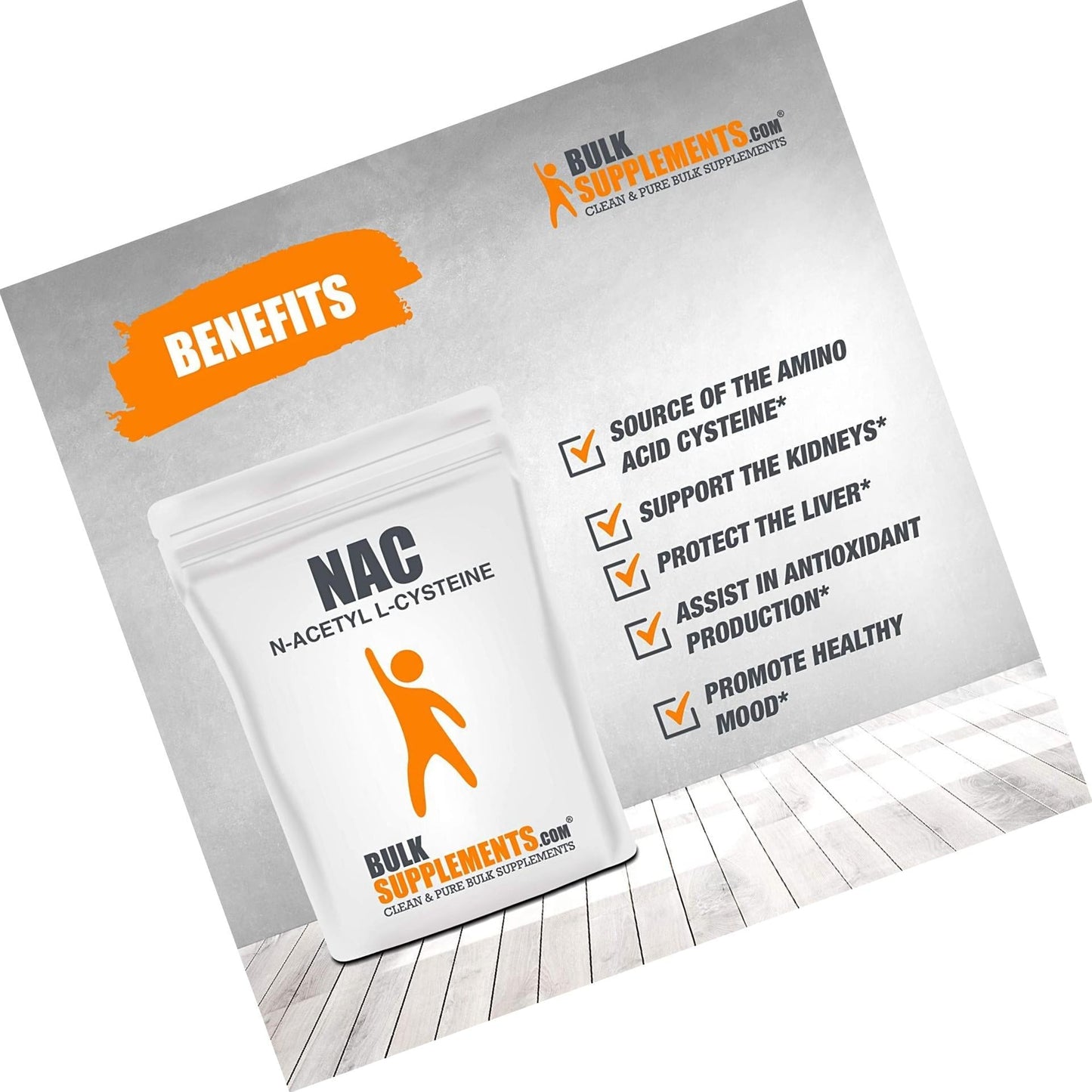 BulkSupplements Nac (N-Acetyl L-Cysteine) Powder (500 Grams)