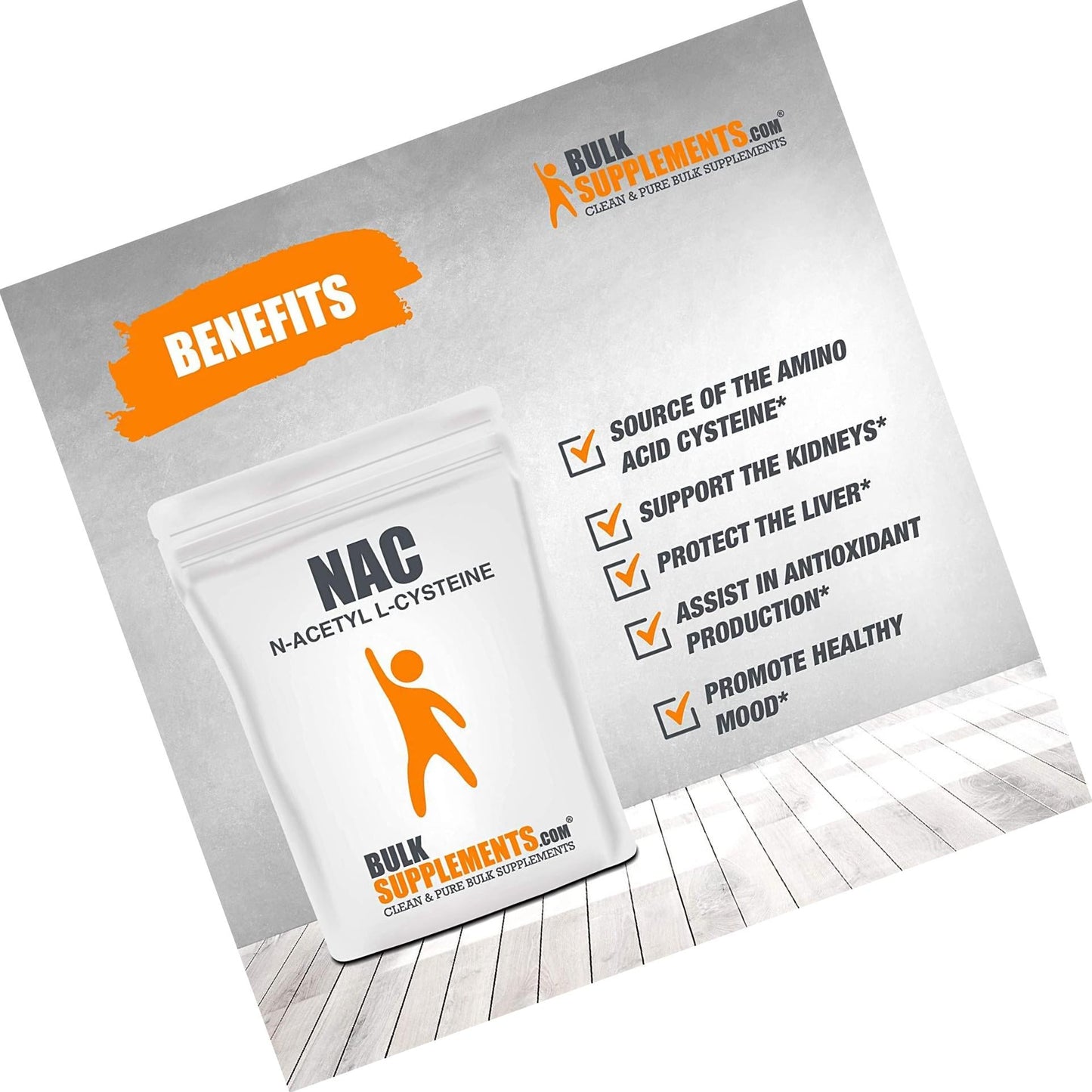 BulkSupplements Nac (N-Acetyl L-Cysteine) Powder (1 Kilogram)