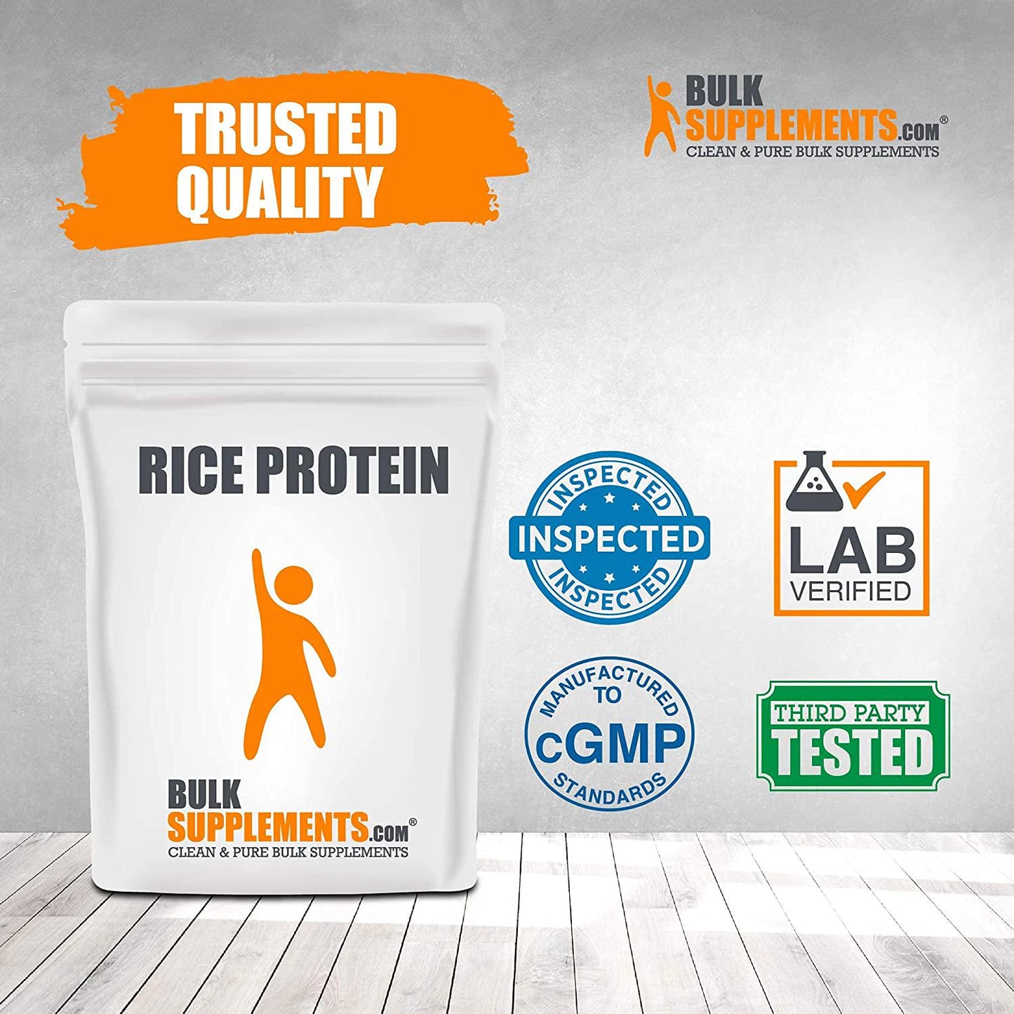 BulkSupplements.com Rice Protein Concentrate Powder - Vegan Protein - Protein Powder - Unflavored Protein Powder (100 Grams - 3.5 oz)