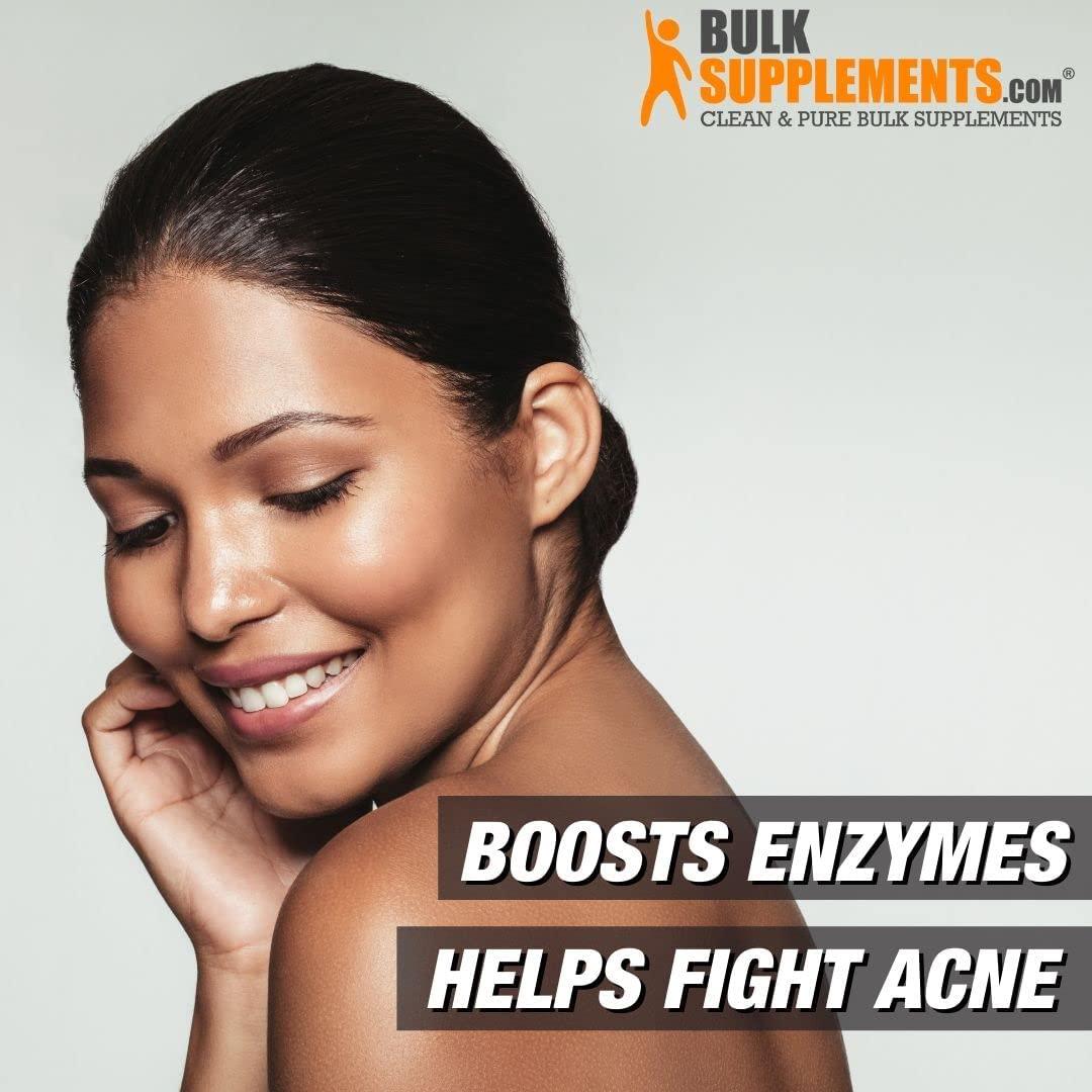 BulkSupplements.com Zinc Glycinate Powder - Zinc 40 mg - Vegan Zinc Supplements - Elemental Zinc - Zinc Mineral Supplements - Zinc Vegan - Vitamin Zinc - Zinc for Acne (250 Grams - 8.8 oz)