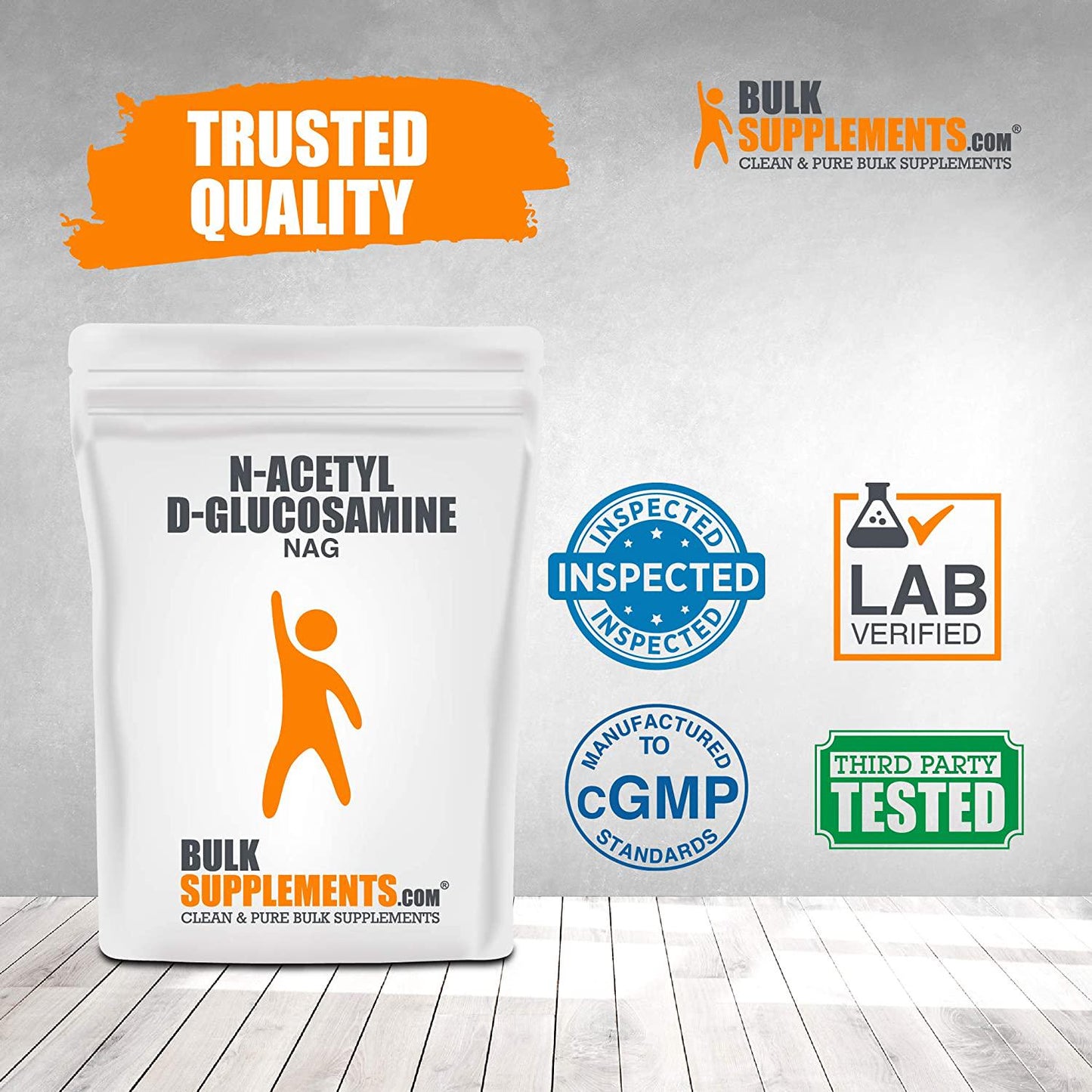 BulkSupplements.com N-Acetyl D-Glucosamine (NAG) Powder - Joint Support Glucosamine Powder - Cartilage Supplement Powder - Glucosamine Chondroitin Powder - N Acetyl Glucosamine (250 Grams 8.8 oz)