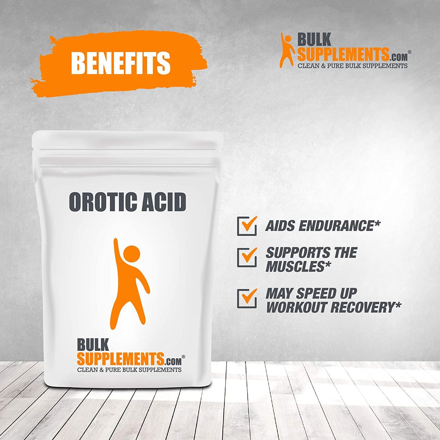 BulkSupplements.com Orotic Acid Powder (1 Kilogram - 2.2 lbs)