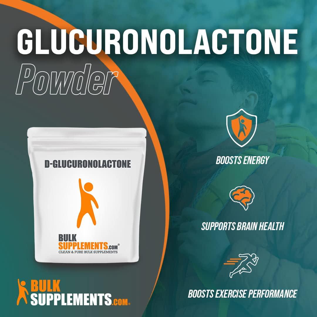 BulkSupplements.com D-Glucuronolactone Powder - Glucuronolactone Supplements - DGL Supplement - Energy Supplements for Women and Men (1 Kilogram - 2.2 lbs)