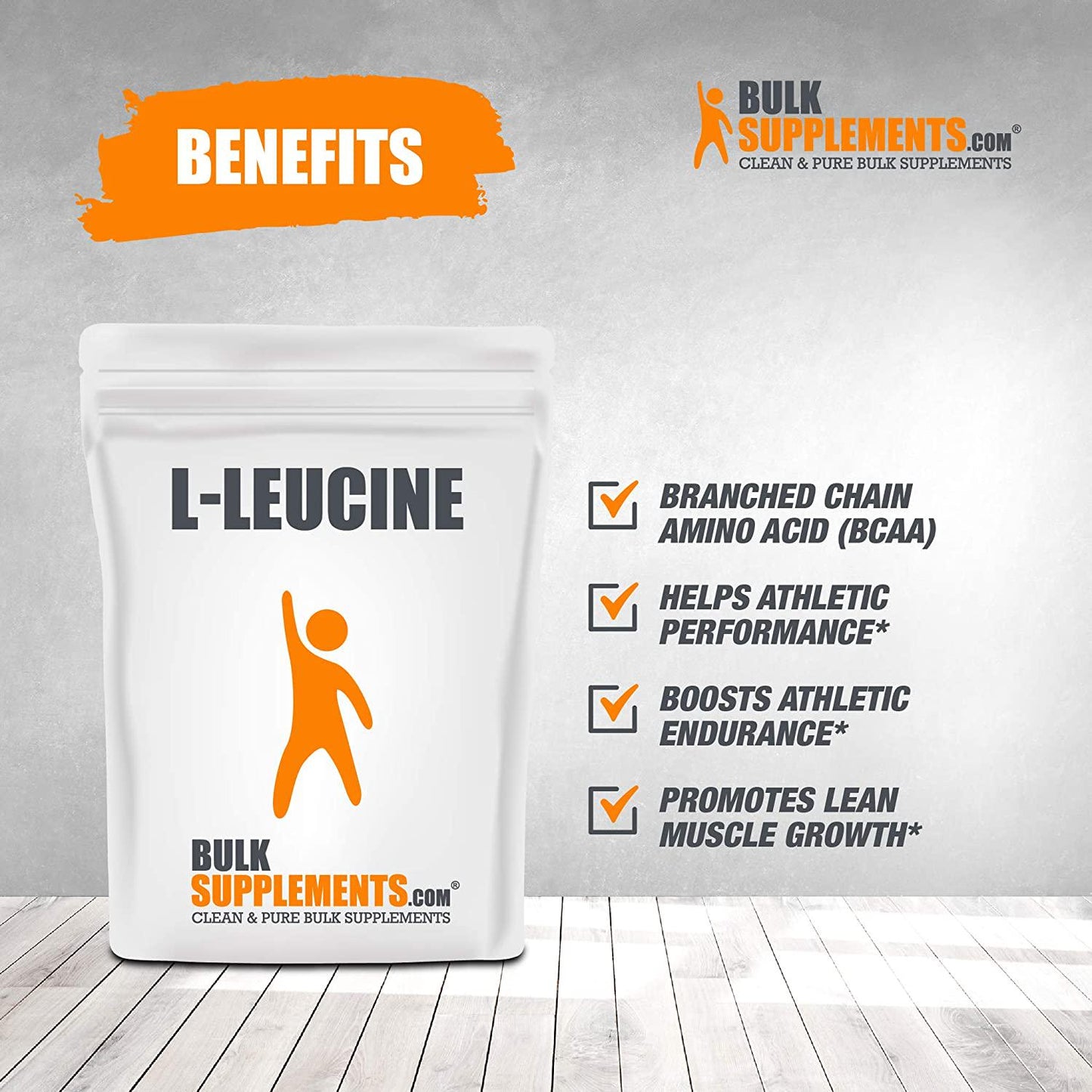 BulkSupplements.com L-Leucine - Amino Acid Powder - Amino Acids Supplement - BCAA Supplement - Amino Acid Nutritional Supplements - L Leucine Powder - BCAAs Amino Acids Powder (100 Grams - 3.5 oz)
