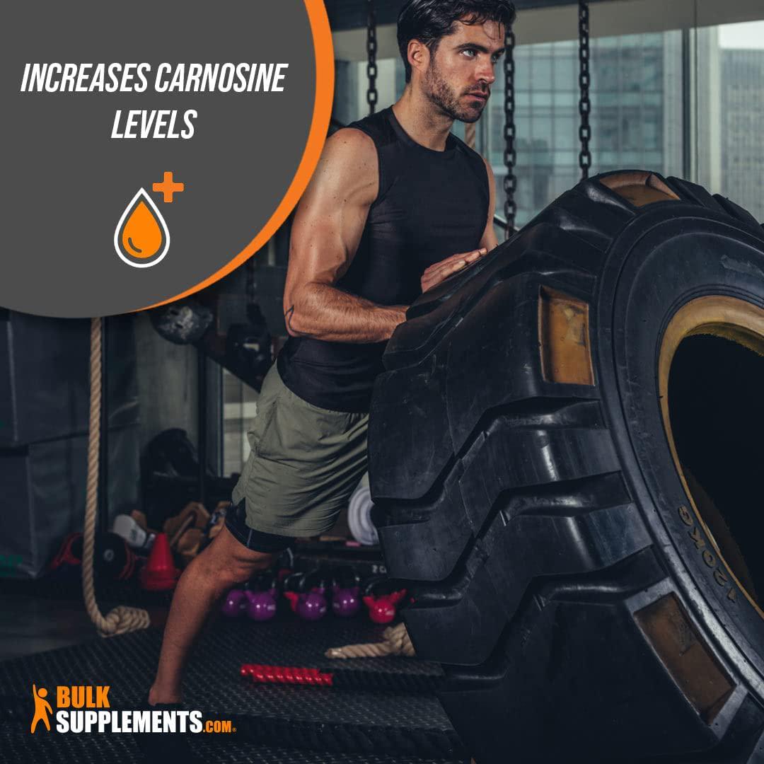 BulkSupplements.com Beta Alanine Capsules - Workout Recovery - Beta Alanine Pills - Unflavored Pre Workout - Muscle Recovery Supplements (300 Gelatin Capsules - 300 Servings)