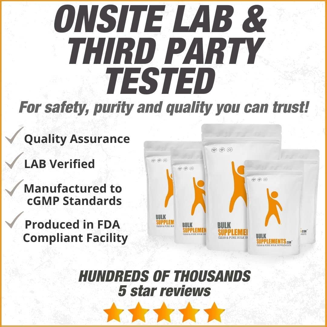 BulkSupplements.com Calcium Carbonate Powder - Calcium 500mg - Eggshell Powder - Chalk Powder - Vegan Calcium Supplements - Pure Calcium - Calcium Supplement - Bone Health Calcium (250 Grams - 8.8 oz)