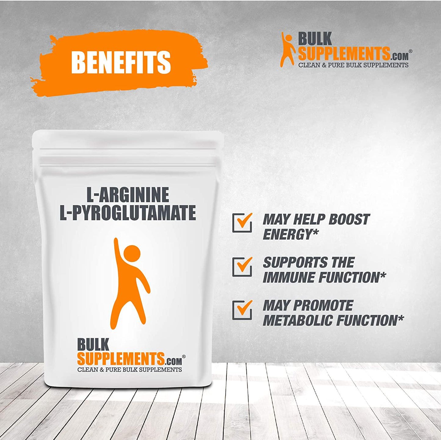 BulkSupplements.com L-Arginine L-Pyroglutamate - Nitric Oxide Supplement - Blood Flow Supplement - Nitric Oxide Supplements for Men (1 Kilogram)