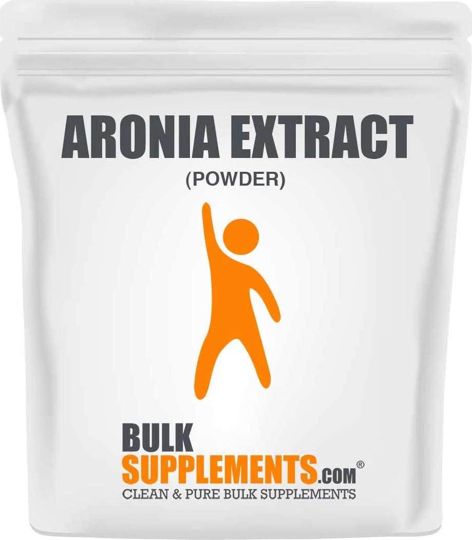 BulkSupplements.com Aronia Extract Powder - Anthocyanin Supplement - Antioxidant Powder - Aronia Berry Powder - Berry Smoothie Powder - Superfood Powder Berry (500 Grams - 1.1 lbs)