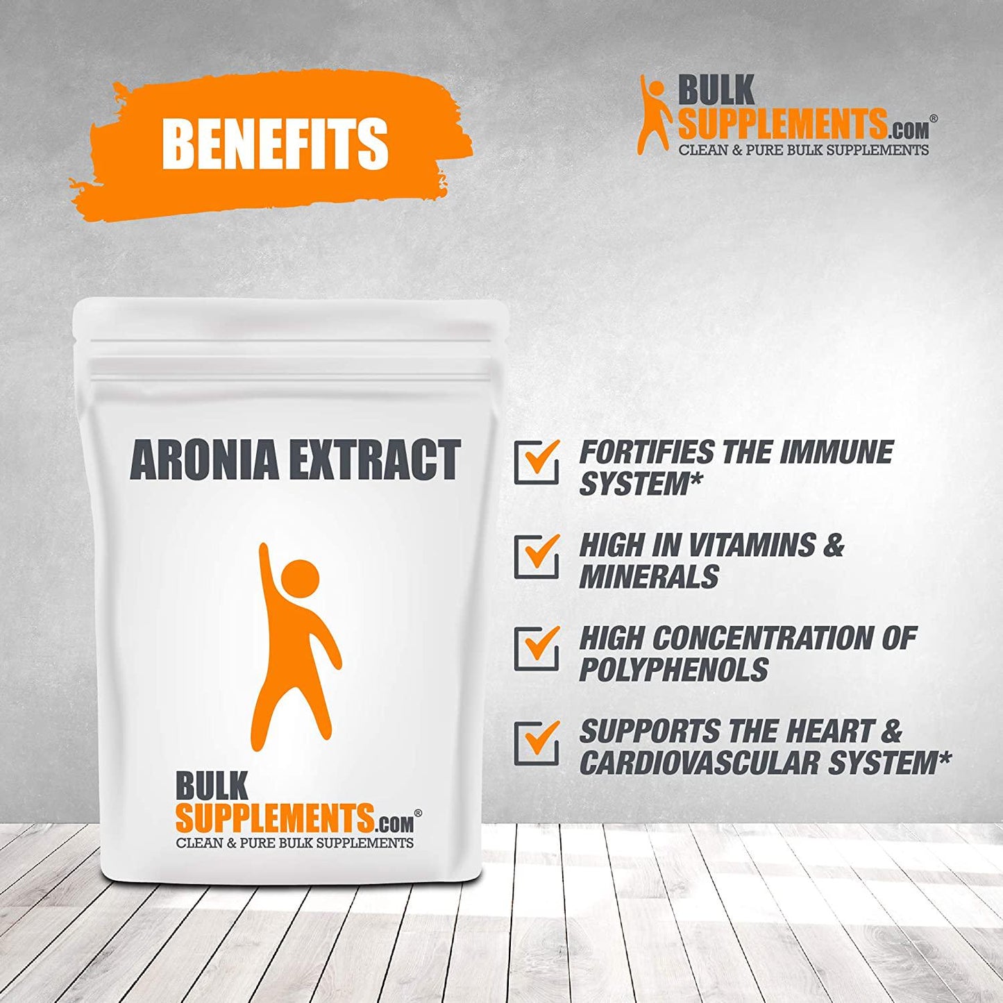 BulkSupplements.com Aronia Extract Powder - Anthocyanin Supplement - Antioxidant Powder - Aronia Berry Powder - Berry Smoothie Powder - Superfood Powder Berry (500 Grams - 1.1 lbs)