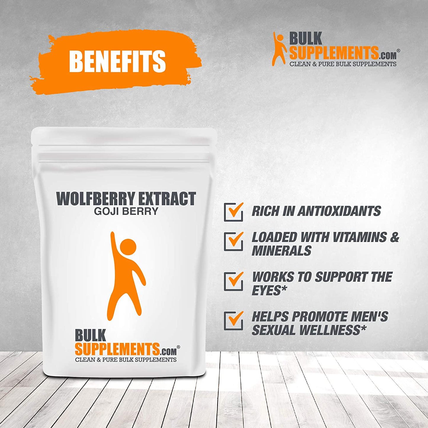 BulkSupplements.com Wolfberry Extract (goji) Powder - Goji Berries - Smoothie Powder - Fruit Powder - Gogie Berries (1 Kilogram - 2.2 lbs)