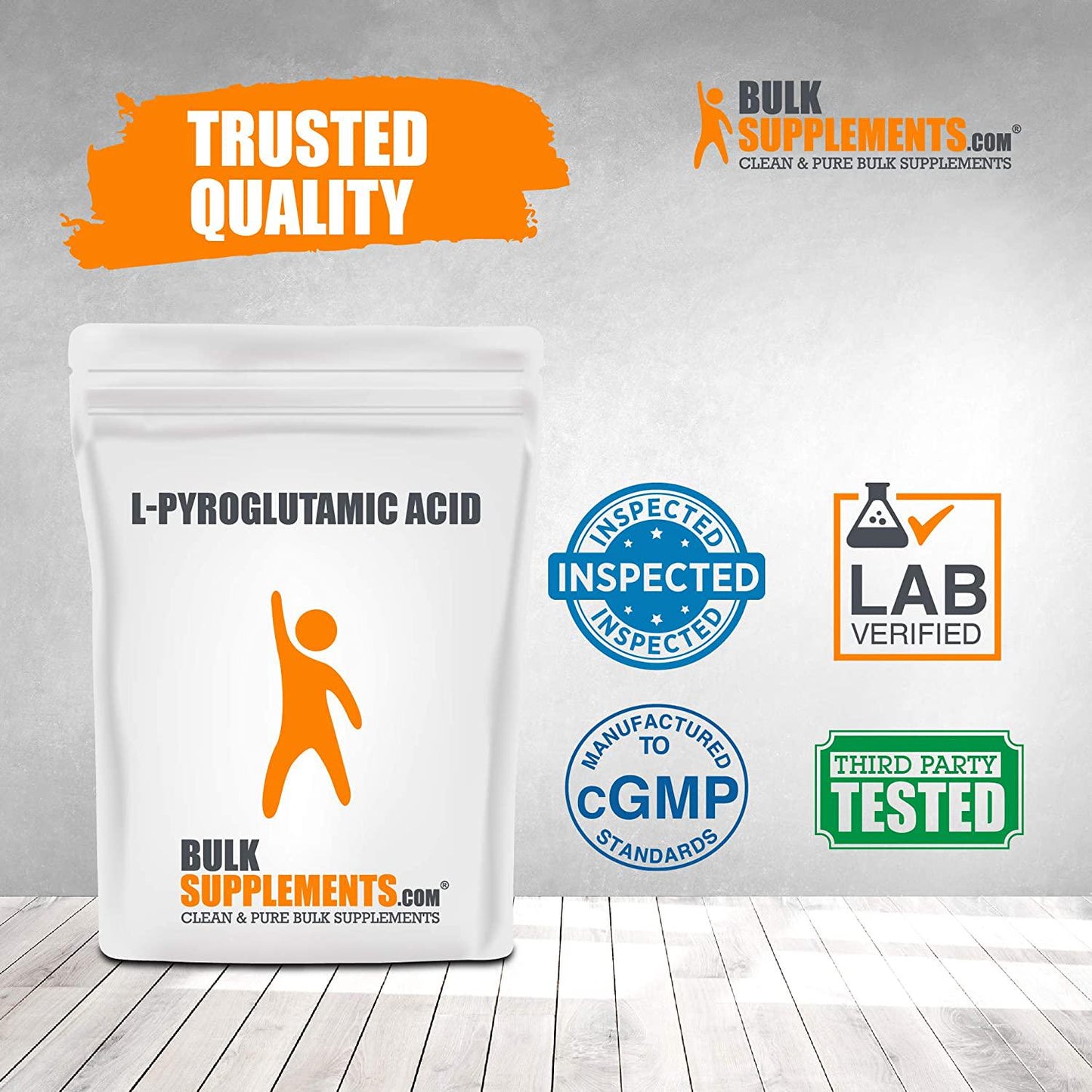 BulkSupplements.com Pure L-Pyroglutamic Acid Powder (1 Kilogram)