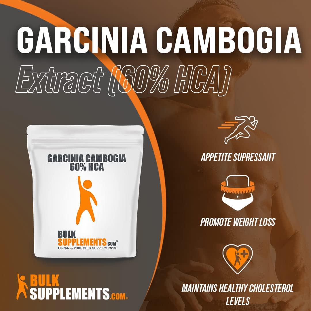 BulkSupplements.com Garcinia Cambogia 60% HCA Powder - Carb Blockers - Garcinia Cambogia Weight Loss - Appetite Control (250 Grams - 8.8 oz)