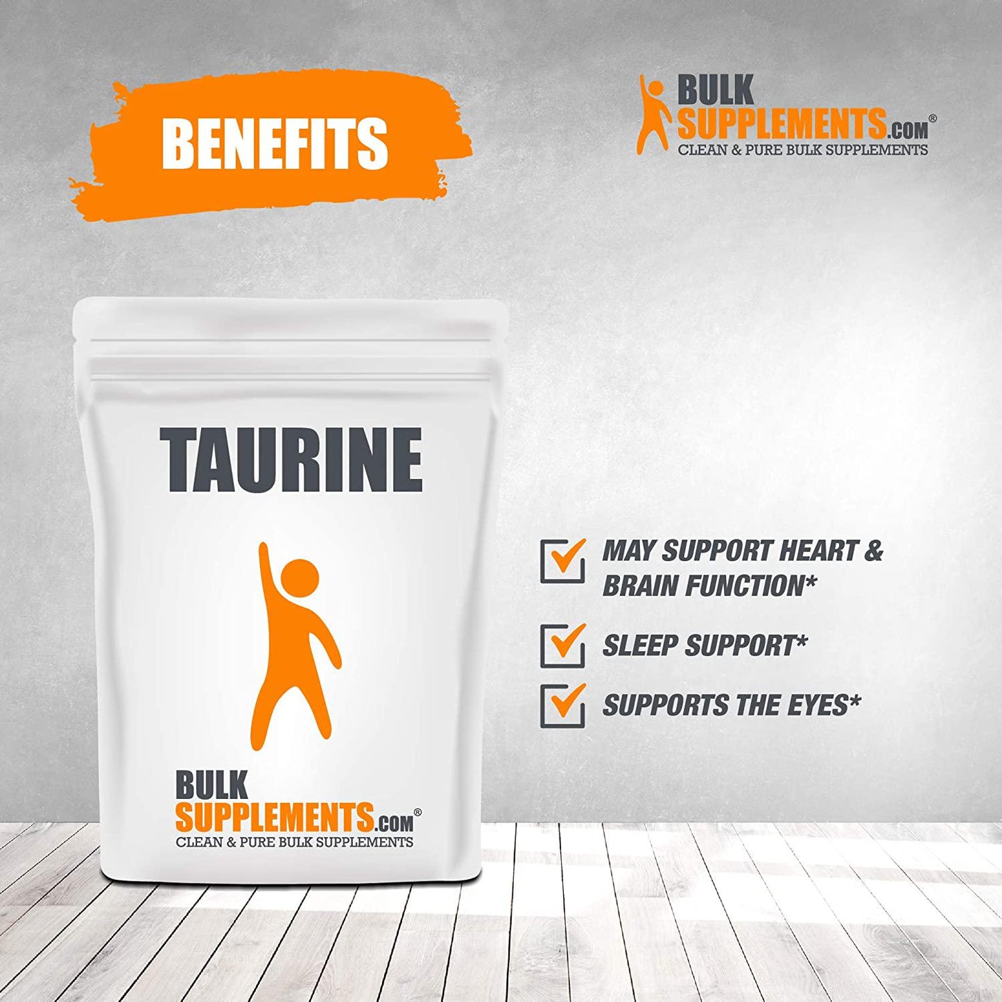BulkSupplements.com Taurine Powder - Taurine Supplement - Dog Electrolytes - Unflavored Pre Workout Powder - Amino Acids Supplement - Heart Health Supplements - Eye Supplements (1 Kilogram - 2.2 lbs)