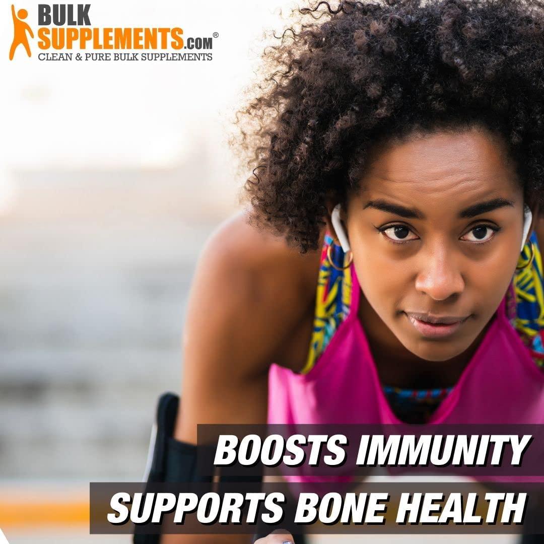 BulkSupplements.com Calcium Carbonate Powder - Calcium 500mg - Eggshell Powder - Chalk Powder - Vegan Calcium Supplements - Pure Calcium - Calcium Supplement - Bone Health Calcium (250 Grams - 8.8 oz)