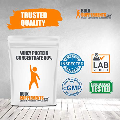 BulkSupplements.com Natural Whey Protein Concentrate Powder - Protein Powder - Keto - Best Protein Powder - Pure - Lean - Clean - Sugar Free Protein Powder - Tasteless - Bulk (250 Grams - 8.8 oz)