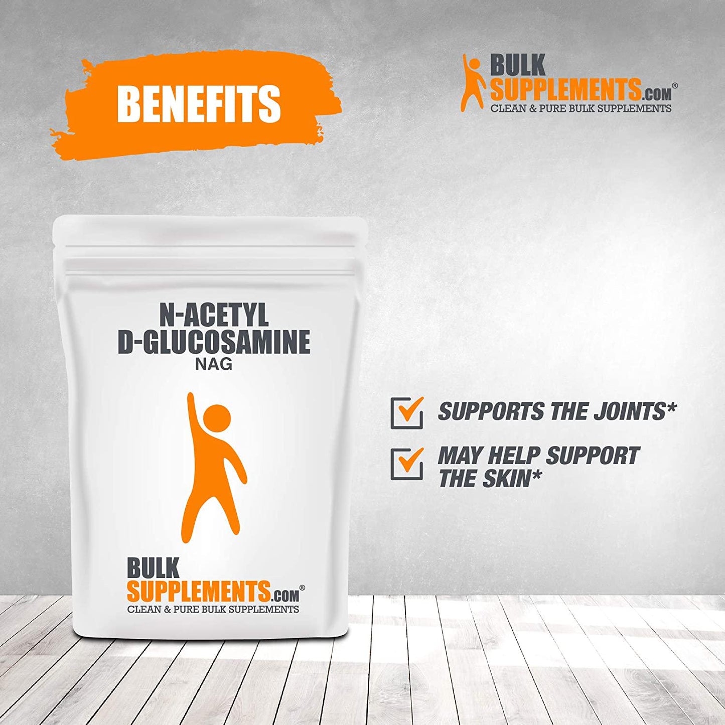 BulkSupplements.com N-Acetyl D-Glucosamine (NAG) Powder - Joint Support Glucosamine Powder - Cartilage Supplement Powder - Glucosamine Chondroitin Powder - N Acetyl Glucosamine (250 Grams 8.8 oz)