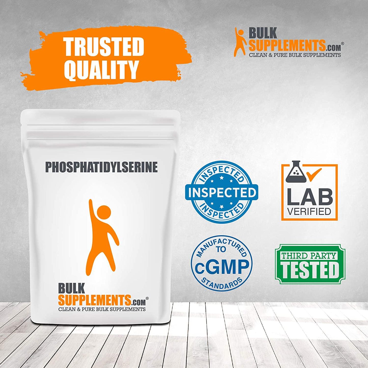 BulkSupplements.com Phosphatidylserine Powder - Brain Supplements - Brain Supplements for Memory and Focus - Phosphorus Supplements - Focus Aid - Brain Vitamins Memory for Adults (25 Grams - 0.88 oz)