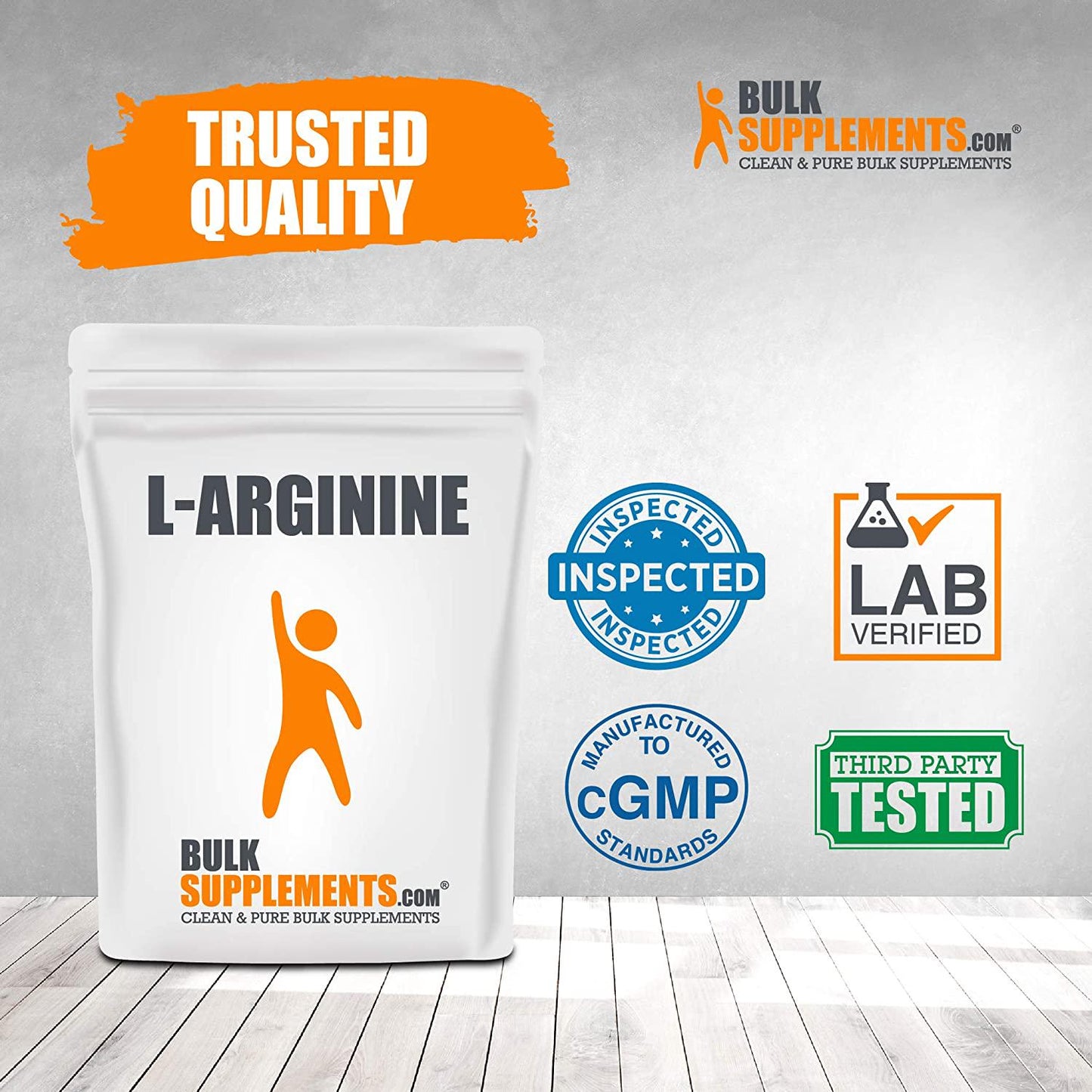 BulkSupplements.com L-Arginine Base - Nitric Oxide Supplement - L Arginine Supplement - Nitric Oxide Powder - L-Arginine Nutritional Supplements - L Arginine Powder (250 Grams - 8.8 oz)