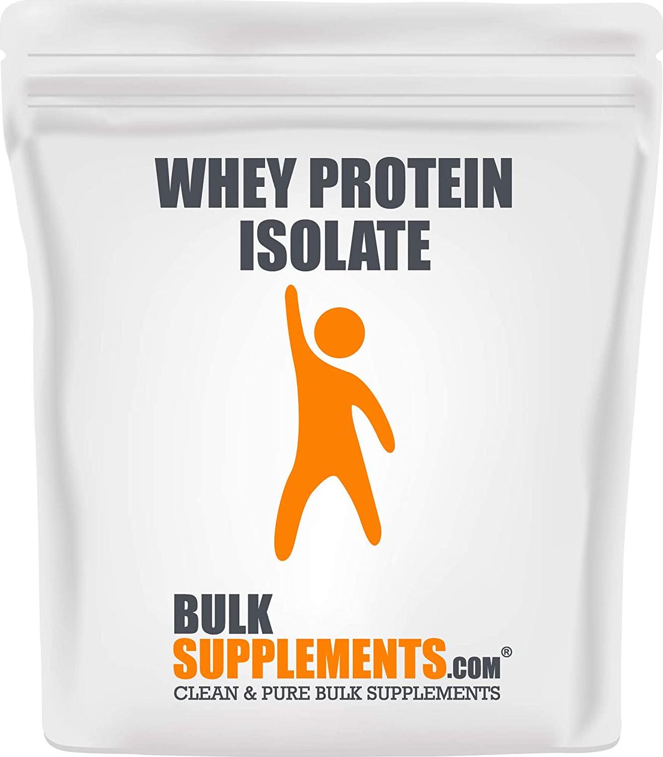 BulkSupplements.com Whey Protein Isolate 90% - Protein Supplement - Whey Isolate Protein Powder - ISO Protein Powder - Whey Protein Powder - Whey Protein Powder Unflavored (500 Grams - 1.1 lbs)